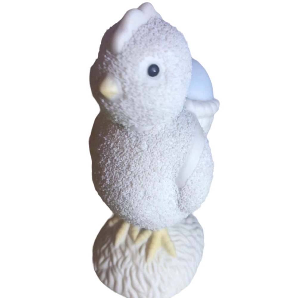 Dept. 56 Easter 2002 Collectible Bisque "EASTER CHICK & EGG" Bobble Head